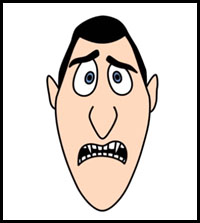 How to Draw Hotel Transylvania Characters - Dracula Face