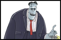 How to Draw Frankenstein from Hotel Transylvania 2