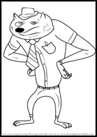 How to Draw Wayne Werewolf from Hotel Transylvania