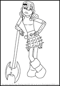How to Draw Astrid Hofferson from How to Train your Dragon