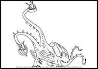 How to Draw Barf and Belch from How to Train Your Dragon