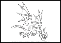 How to Draw Boneknapper from How to Train Your Dragon