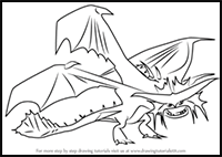 How to Draw Cloudjumper from How to Train your Dragon 2