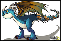 How to Draw a Deadly Nadder Dragon from How to Train Your Dragon