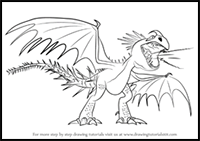 How to Draw Deadly Nadder from How to Train Your Dragon