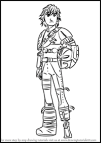 How to Draw Hiccup Horrendous Haddock III from How to Train Your Dragon 2