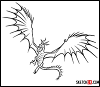 How to Draw Astrid's Monstrous Nightmare | How to Train Your Dragon