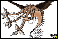 How to Draw a Snaptrapper Dragon from How to Train Your Dragon