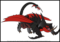How to Draw Grimmel's Deathgrippers from How to Train your Dragon 3