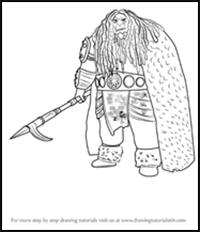 How to Draw Drago Bludvist from How to Train Your Dragon 2