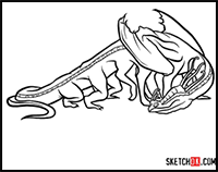 How to Draw Fireworm Dragon | How to Train Your Dragon