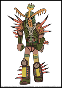 How to Draw Tuffnut Thorston from How to Train your Dragon 3