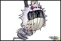 How to Draw a Screaming Death Dragon from How to Train Your Dragon