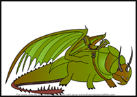 How to Draw Skullcrusher from How to Train your Dragon 3