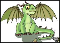 How to Draw a Terrible Terror Dragon from How to Train Your Dragon