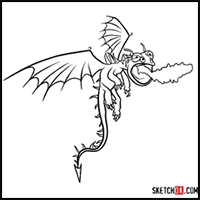 How to Draw Viggo's Terrible Terror | How to Train Your Dragon