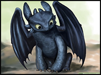 How to Draw Toothless