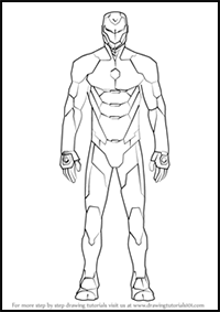 How to Draw Iron Man Suit