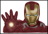How to Draw Iron Man’s Face