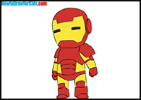 How to Draw Iron Man for Kids