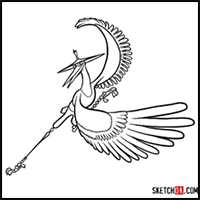 How to Draw Master Crane | Kung Fu Panda