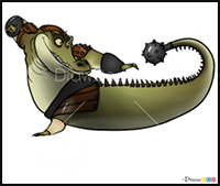 How to Draw Croc, Kung Fu Panda