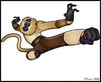 How to Draw Monkey, Kung Fu Panda