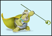 How to Draw Oogway from Kung Fu Panda 3