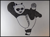 How to Draw Po from Kung Fu Panda