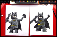 How to Draw Lego Batman