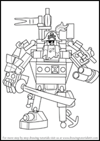 How to Draw Metal Beard from The LEGO Movie