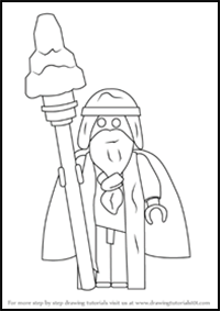 How to Draw Vitruvius from the Lego Movie
