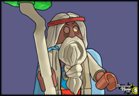 How to Draw Vitruvius from the Lego Movie