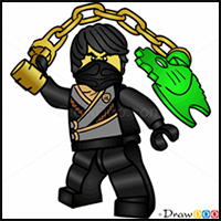 How to Draw Cole, Lego NinjaGo