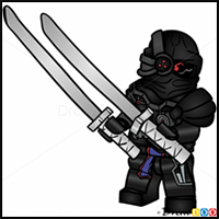How to Draw General Cryptor, Lego NinjaGo