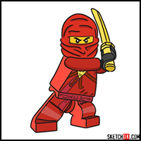 How to Draw Kai NinjaGo
