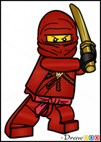 How to Draw Kai, Lego NinjaGo
