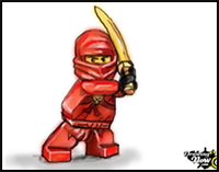 How to Draw Kai from Ninjago