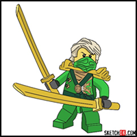 How to Draw Lloyd Garmadon from NinjaGO