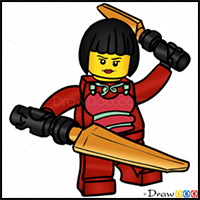 How to Draw Nya, Lego NinjaGo