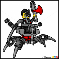 How to Draw Cyrus Borg, Lego NinjaGo