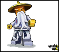 How to Draw Sensei Wu from Ninjago