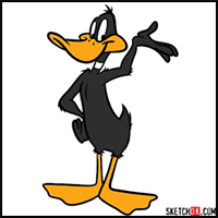 How to Draw Daffy Duck