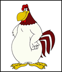 How to Draw Foghorn Leghorn | Looney Tunes