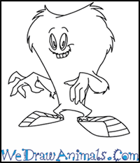 How to Draw Gossamer from Looney Tunes