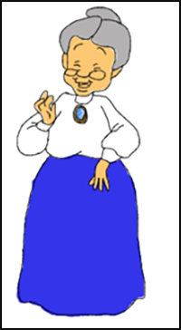 How to Draw Granny from Looney Tunes