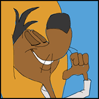 How to Draw Gustavo from Looney Tunes