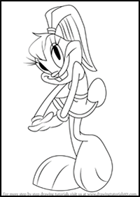 How to Draw Lola Bunny from Looney Tunes