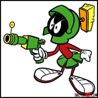How to Draw Marvin the Martian