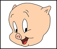 How to Draw Porky Pig
